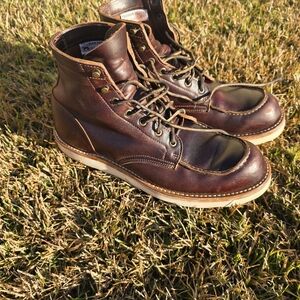 Truman Moc Toe Boots 20 Last Bay Double Shot Leather 12D